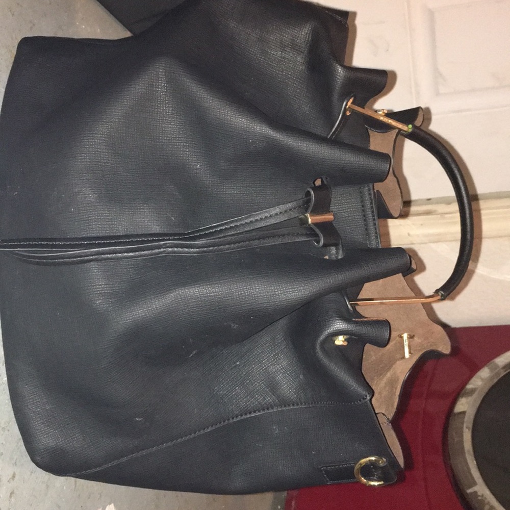 A beautiful black tote bag